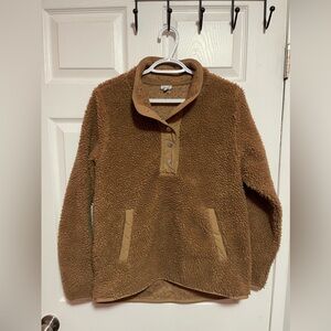 Fuzzy brown sweater